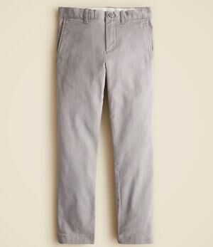 Crewcuts J.Crew 770 Stretch Chino Pants Boys 12 Chrome Gray Adjustable Waistband